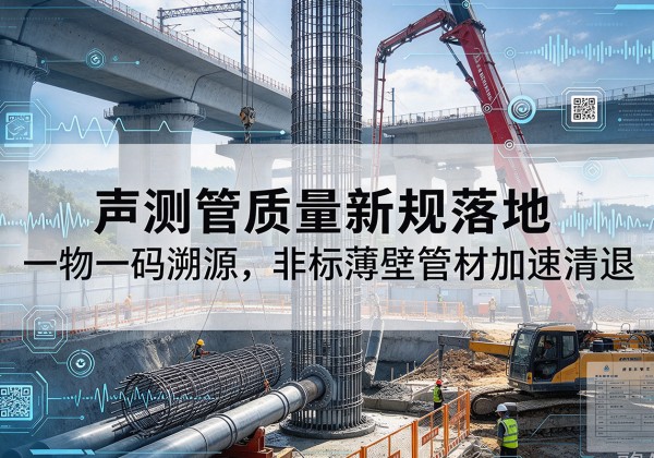 徽县声测管质量新规落地，一物一码溯源，非标薄壁管材加速清退