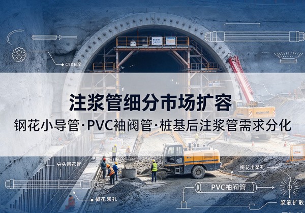 徽县注浆管细分市场扩容，隧道钢花小导管、PVC 袖阀管、桩基后注浆管需求分化